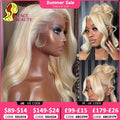 360 Lace Frontal Wig 613 Blonde 13X4 13X6 Body Wave Lace Front Wig Preplucked Brazilian Lace Front Human Hair Wigs 30 32 38 Inch
