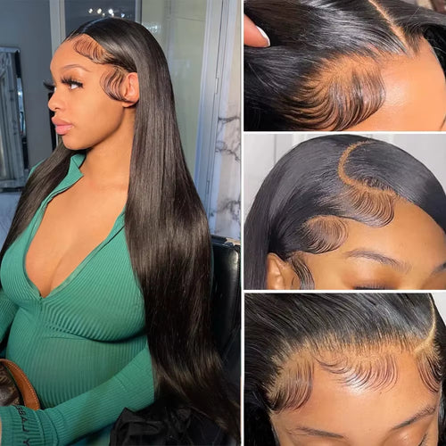 13X6 Bone Straight Lace Front Wig 30 40 Inch Lace Front Human Hair Wigs for Women 13X4 Brazilian Hair Glueless Wigs Human Hair