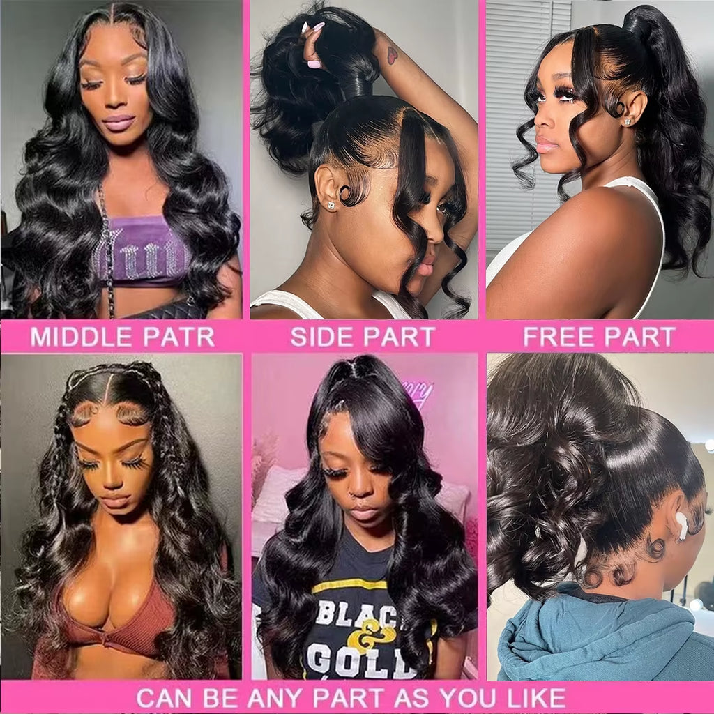 Real Invisi Strap Snug Fit 360 Full Lace Glueless Wig Lace Frontal Wig 250 Density 30 Inch Body Wave Lace Front Human Hair Wig