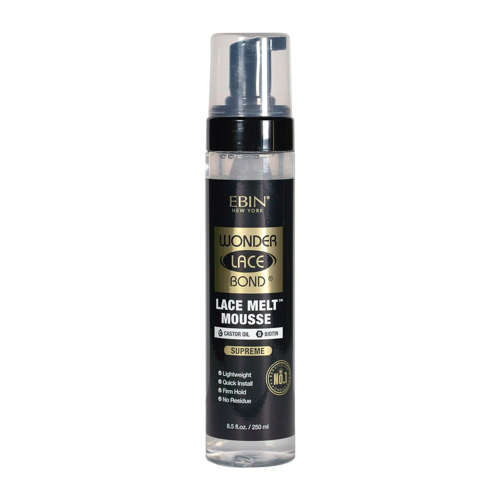 New York Wonder Lace Bond Lace Melt Mousse Supreme 8.5Oz/ 250Ml - Maximum Hold, Ideal for Seamless Lace Melts